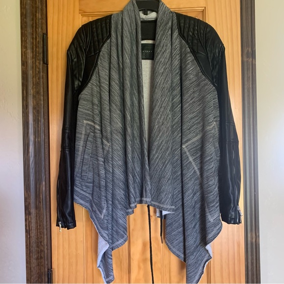 Blank NYC mixed material sweater jacket Size XS - Picture 1 of 7
